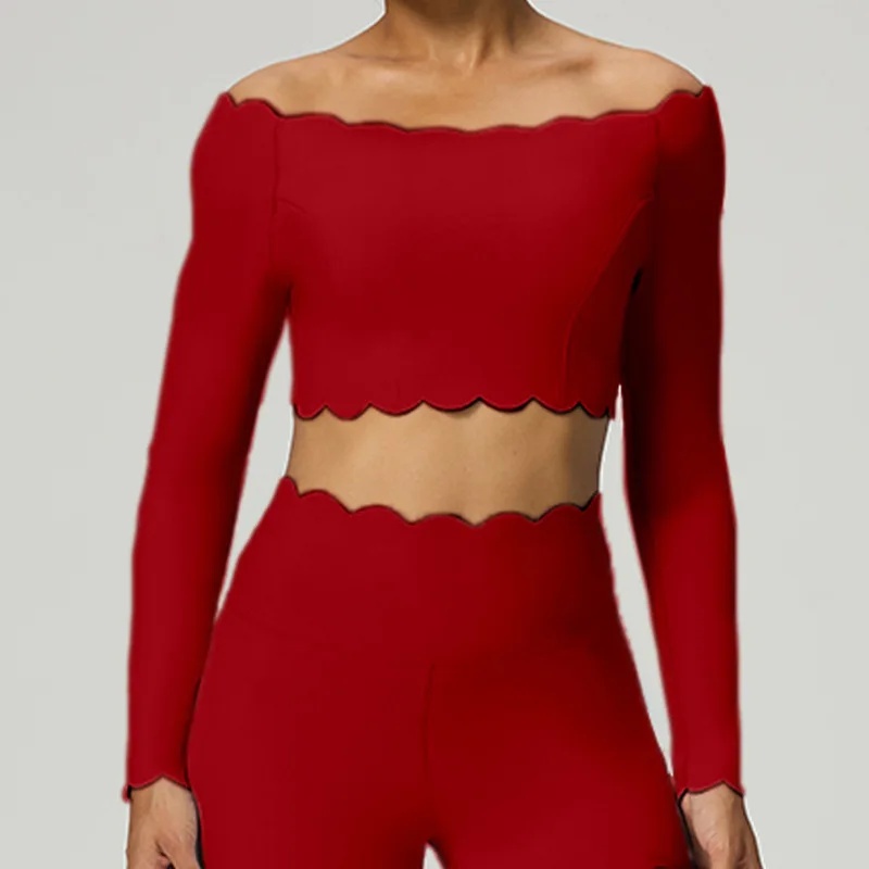 Pilates Yoga One - Lace Long Sleeve Top Compression Shirts